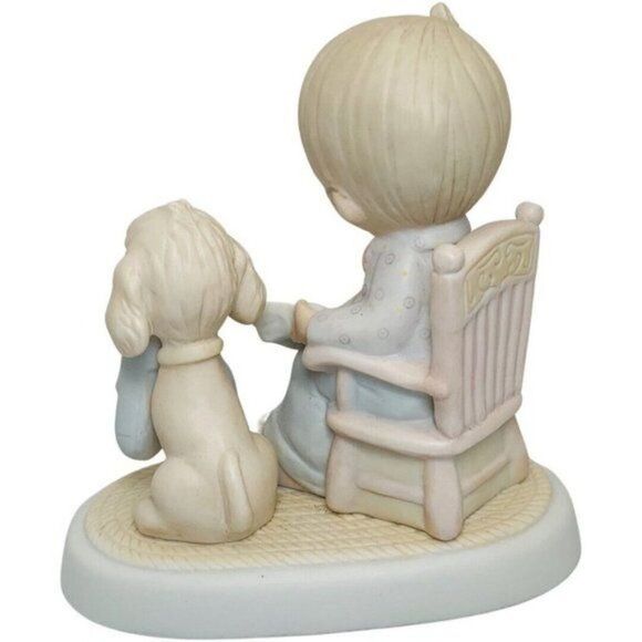 Vintage  Precious Moments “The Perfect Grandpa" E-7160 Figurine w/ Dog - Picture 6 of 6